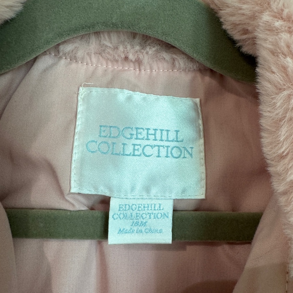 Edgehill Collection Kids Blush Faux Fur Jacket Size 18M - Picture 3 of 4